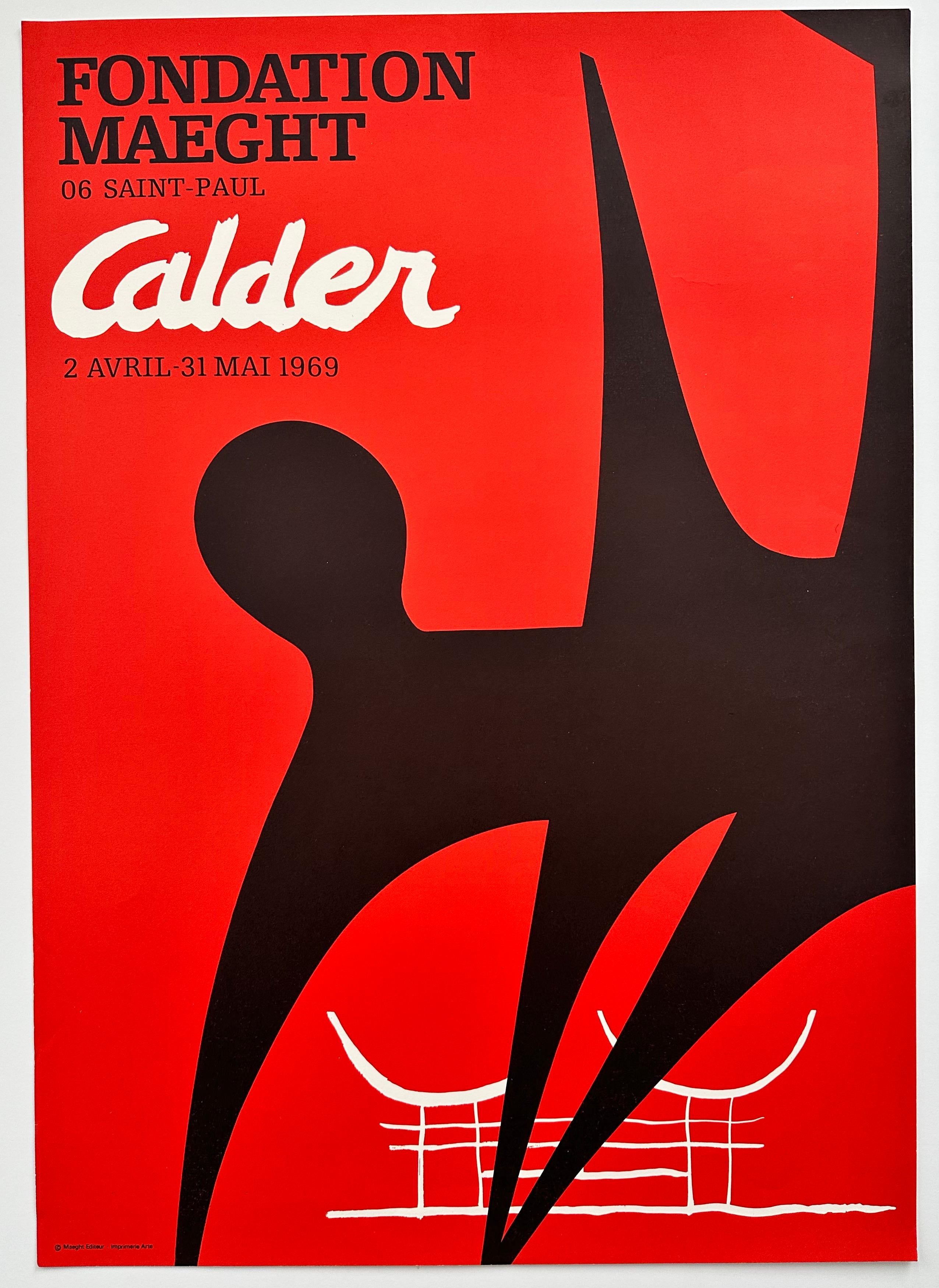 (after) Alexander Calder Abstract Print - Black Shadow