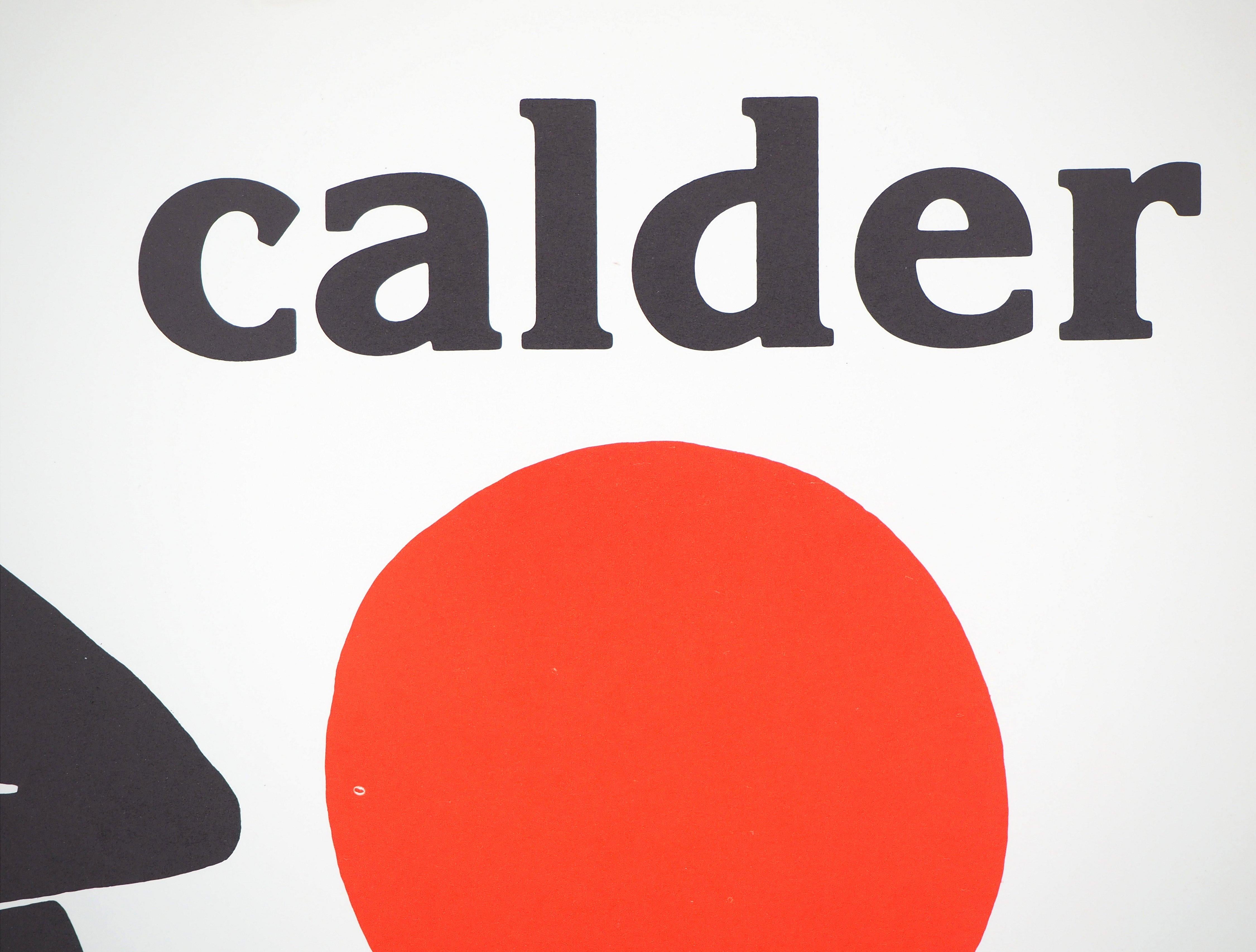 Black Tree with Red Sun - Lithograph poster - Maeght, 1976-77 - Print by (after) Alexander Calder