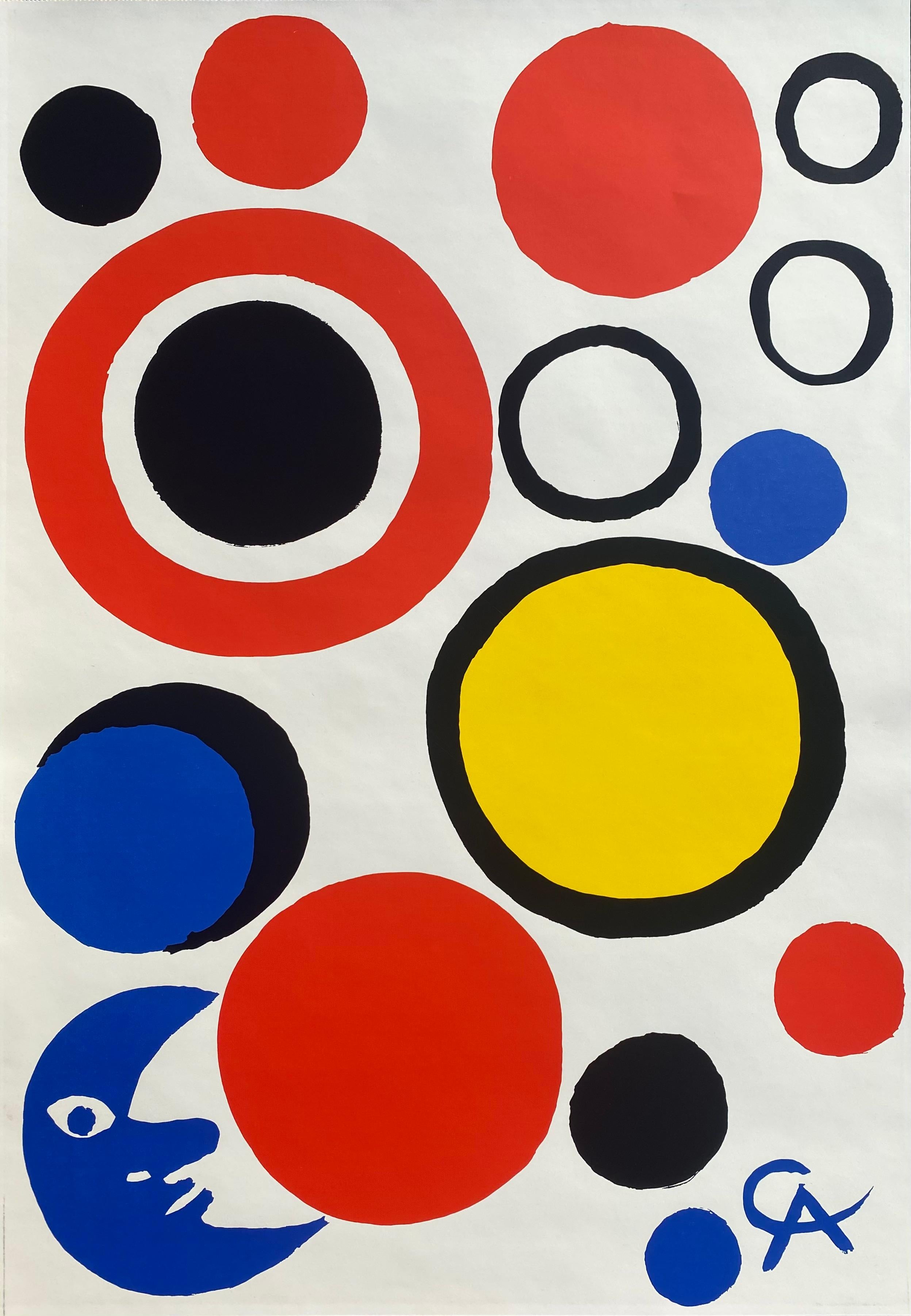 (after) Alexander Calder Abstract Print - Moon and Spheres, 1970