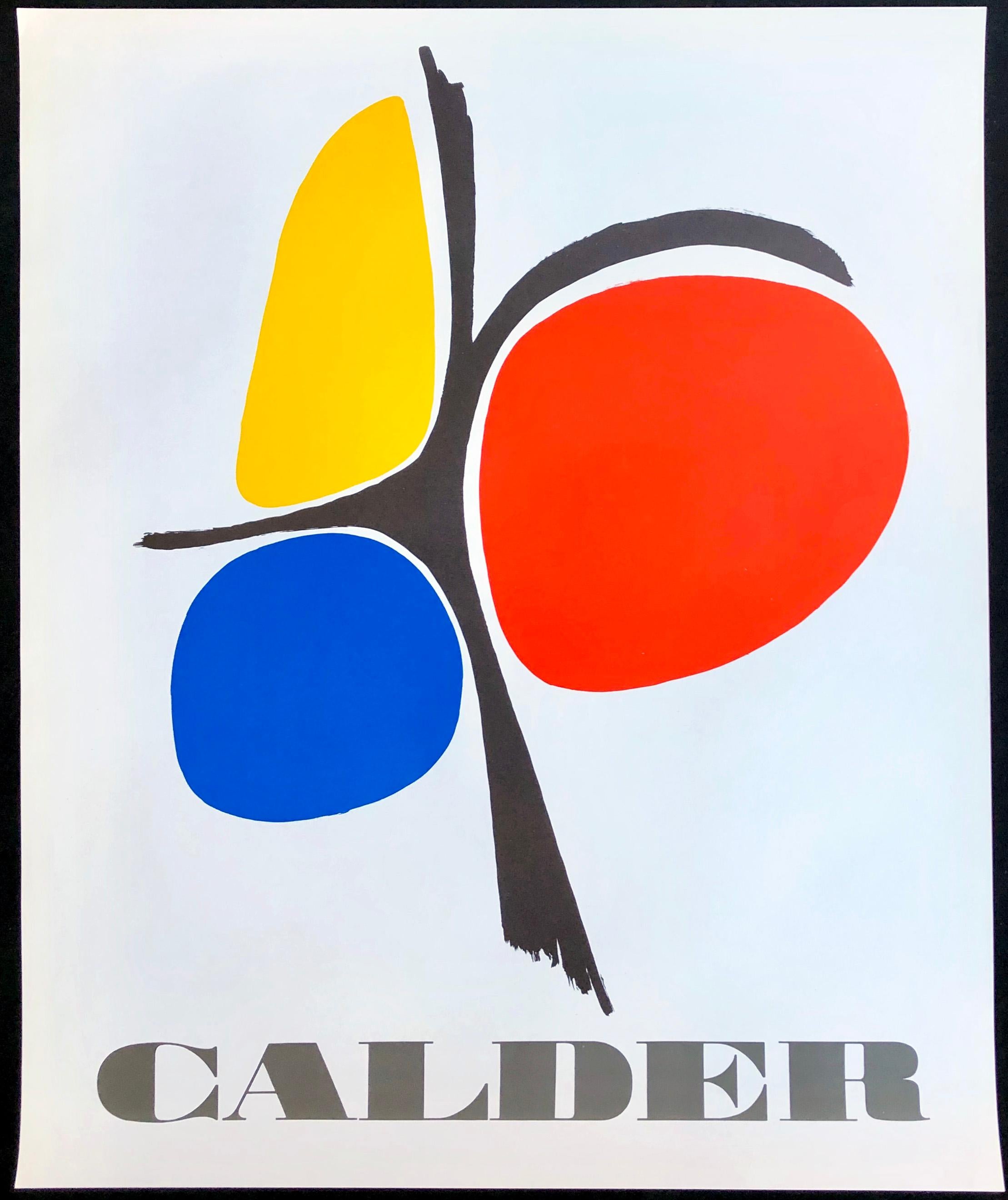 (after) Alexander Calder Abstract Print - Vintage 1970s Alexander Calder poster (Calder prints) 