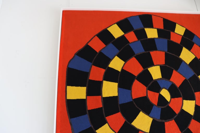Tapestry after Alexander Calder Woven Wool Aubusson, Circa 1970 In Excellent Condition For Sale In Miami, FL