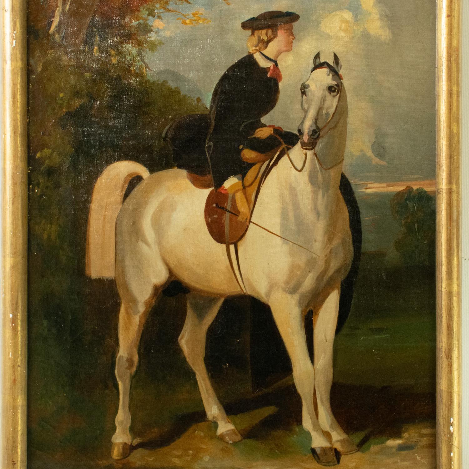 After Alfred de DREUX Amazone wearing a beret on her grey horse - 19th Century

Provenance: This striking painting appears in the Catalogue raisonne curated by Marie-Christine RENAULD for Alfred de DREUX - Inventory MCR 43 and is mentioned in the