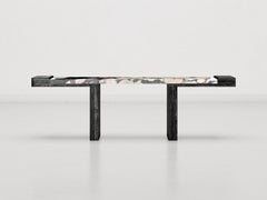 After All Consolle in Black Fir Wood & Notre Dame Marble