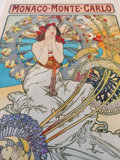 (d'après) Alphonse Mucha - Affiche pour 'Monaco - Monte Carlo'