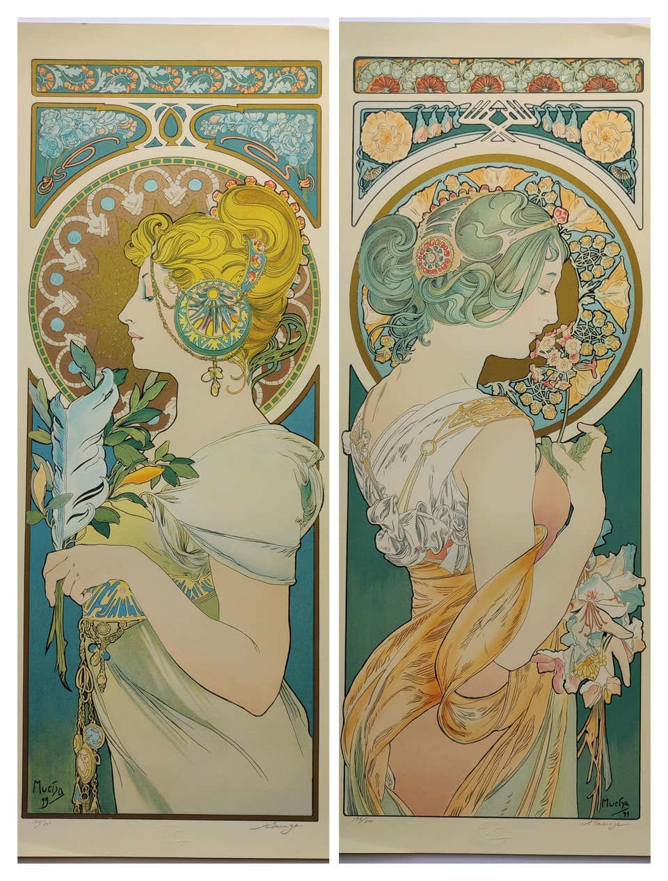 Alphonse Mucha Alphonse Mucha The Flowers Lily Les Lys 1898 alphonse-mucha-alphonse-mucha-the-flowers-lily-les-lys-1898