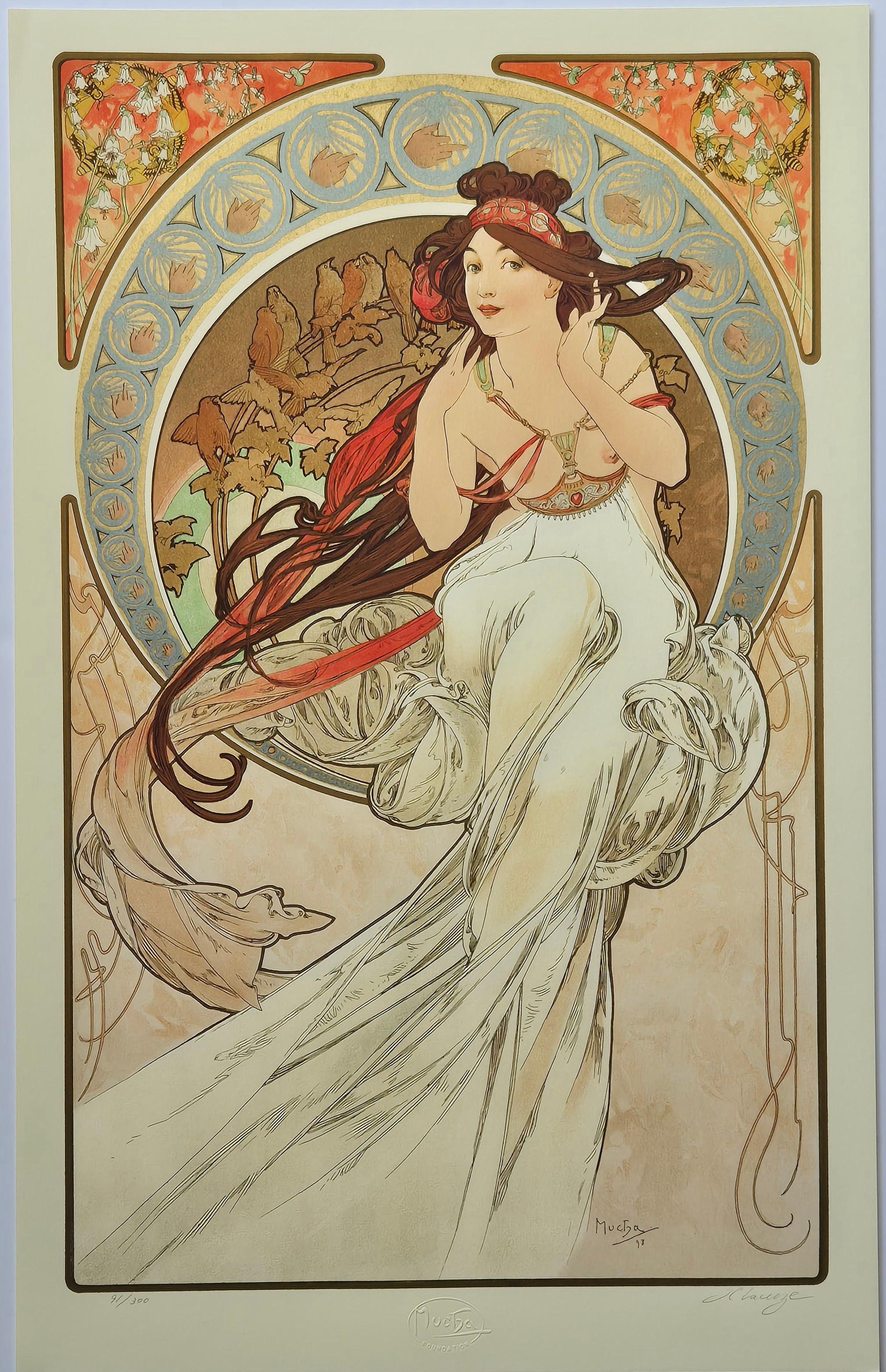(after) Alphonse Mucha -- The Arts, Set of 4 For Sale 3