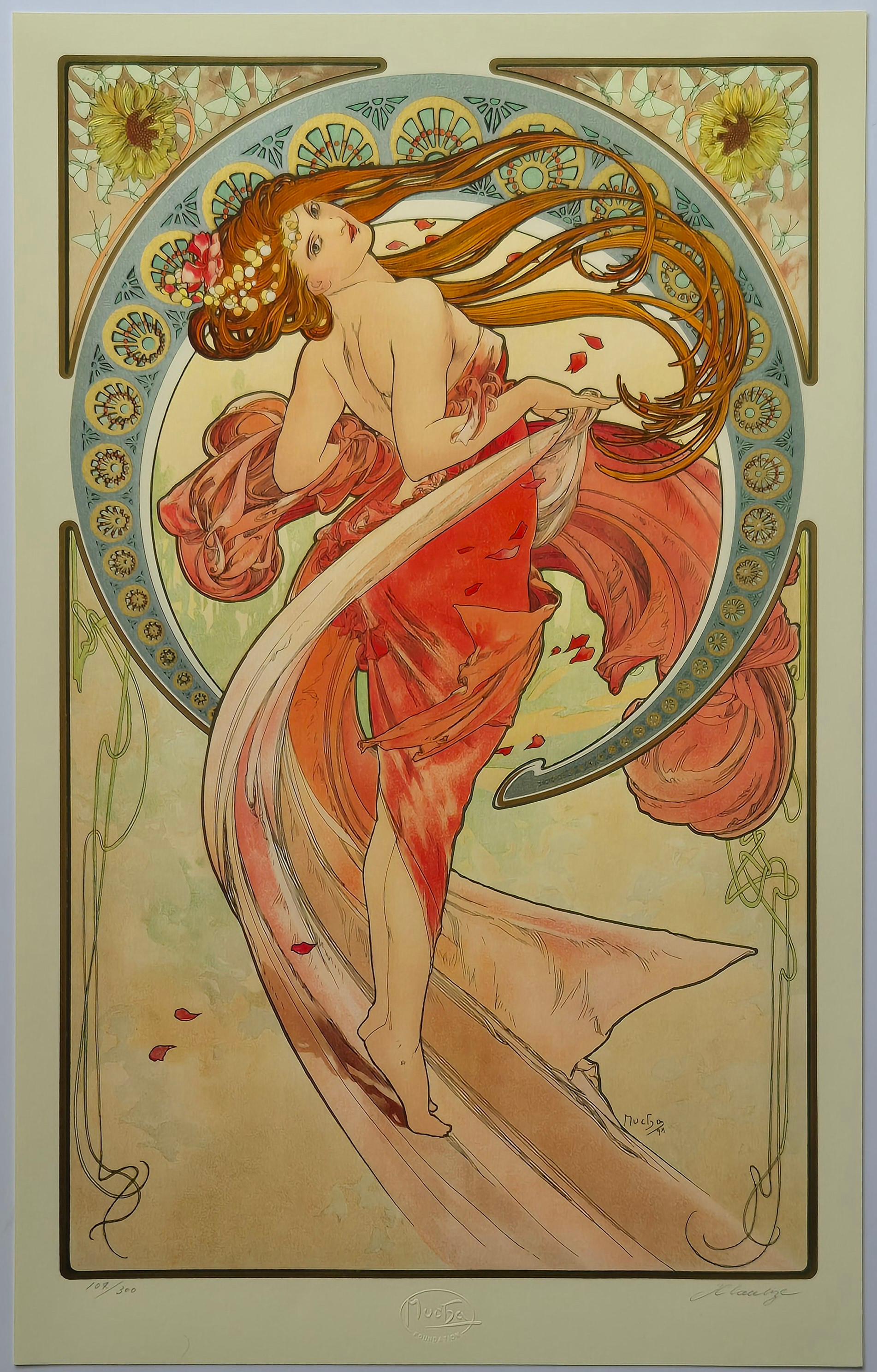 (after) Alphonse Mucha -- The Arts, Set of 4 For Sale 4