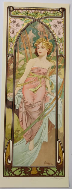 Alphonse Mucha - The Times of the Day, ensemble de 4 pièces