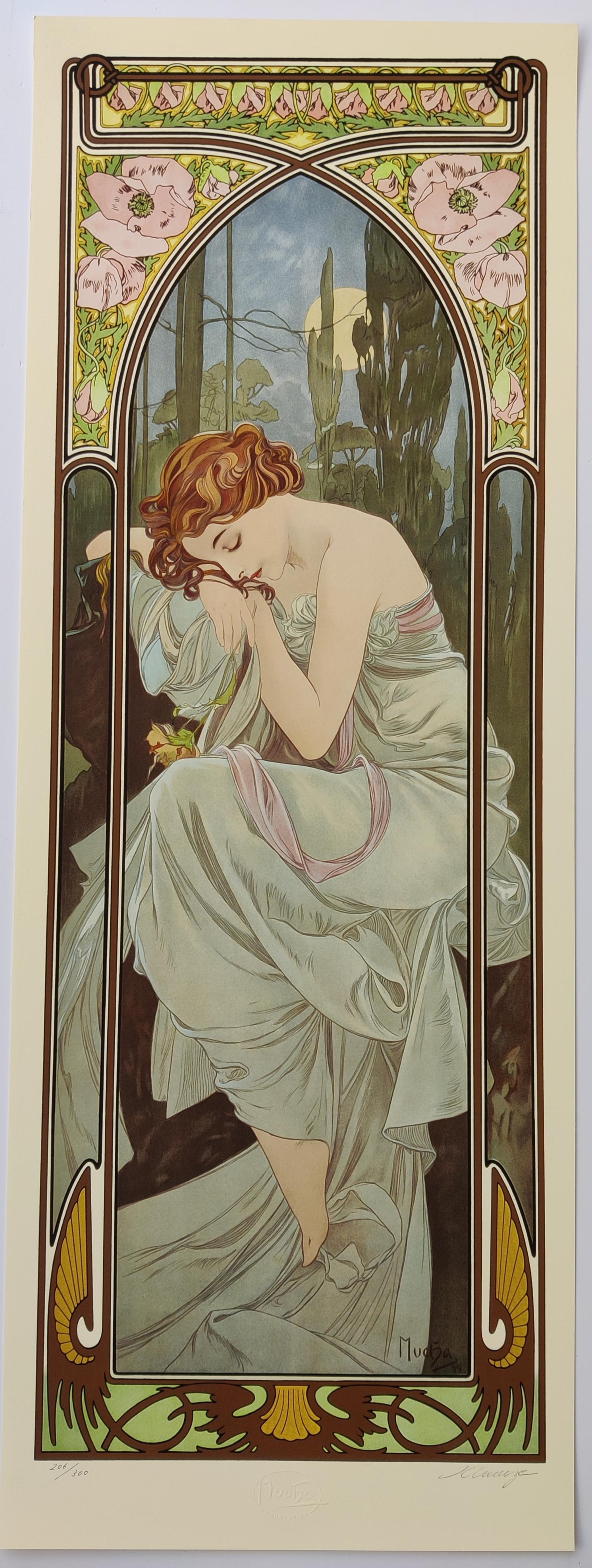 Alphonse Mucha - The Times of the Day, ensemble de 4 pièces 3