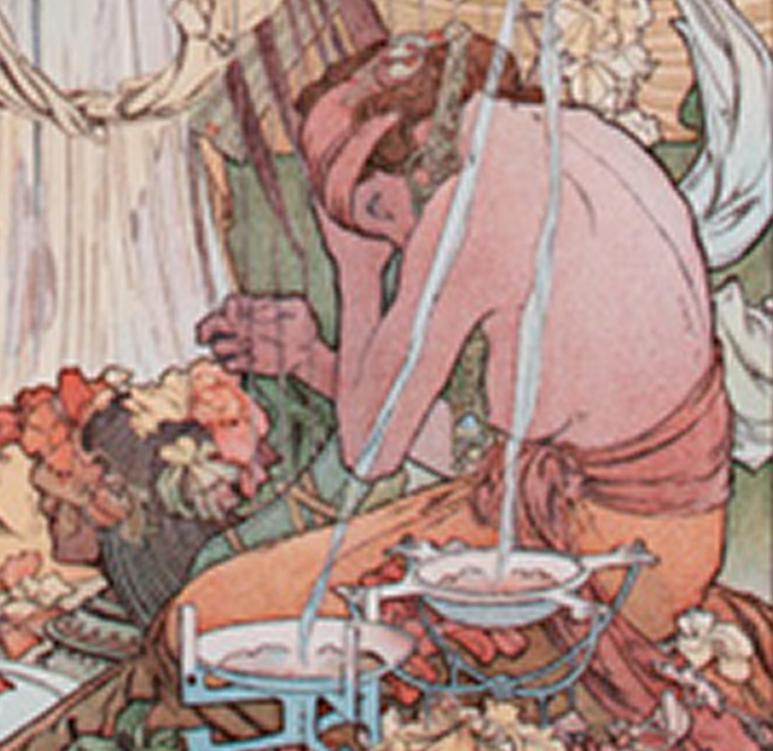 Incantation - L'Estampe Moderne, impression giclée d'après 1897, lithographie de Mucha - Art nouveau Print par (after) Alphonse Mucha