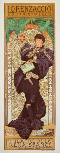 Lorenzaccio by Alphonse Mucha - art nouveau lithograph