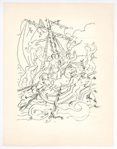 "Enlevement de Dionysos" lithograph