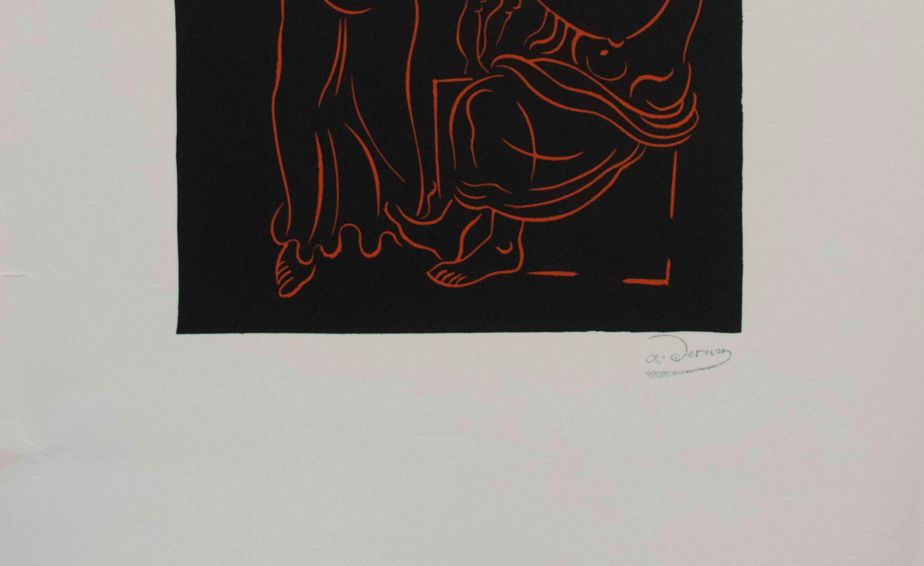 l'Enfant - Gris Figurative Print par (after) André Derain