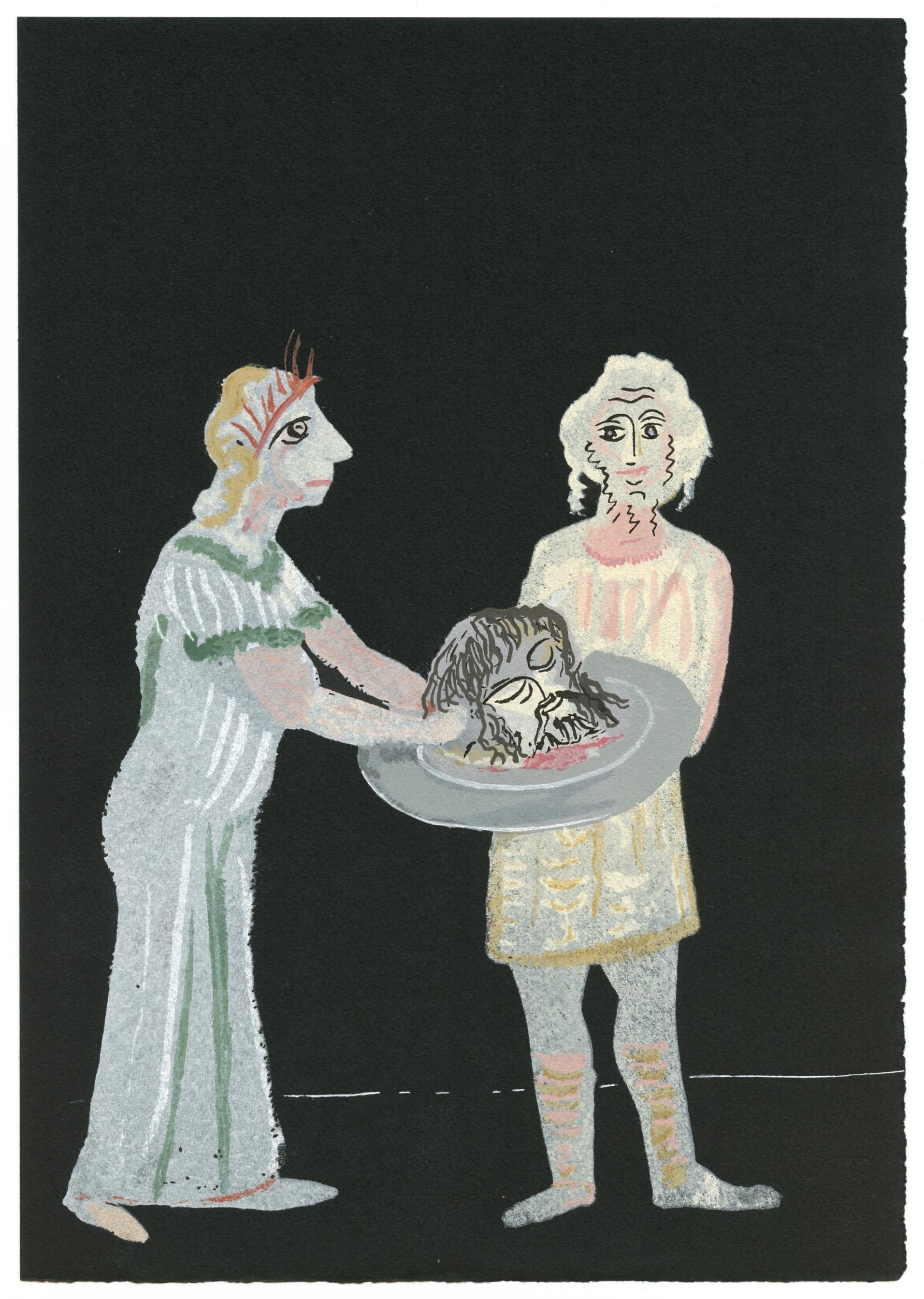 Pochoir "Salomé" – Print von (after) André Derain