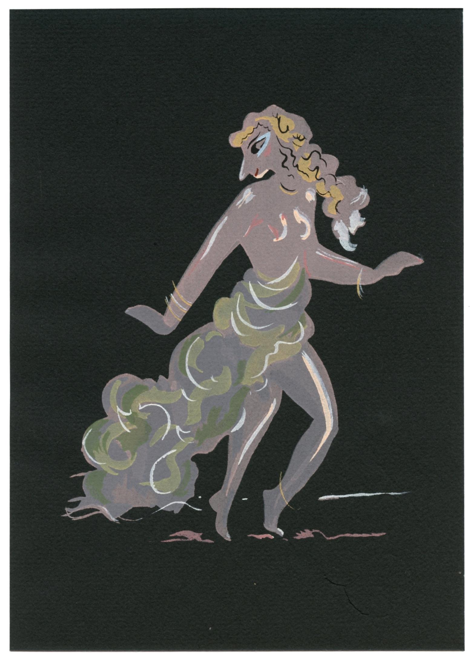 "Salomé" pochoir - Print by (after) André Derain