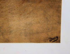 Tribute to Picasso : Musician Harlequin - Lithographie, vers 1950