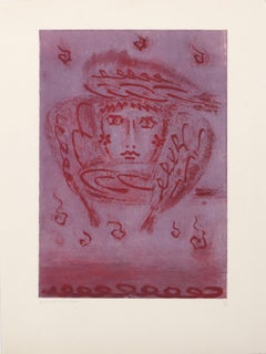 Erscheinung, Surrealistische Lithographie von Andre Masson