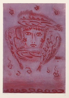 Erscheinung, Surrealistische Lithographie von Andre Masson