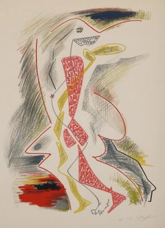 Tanz, Surrealistische Lithographie von Andre Masson