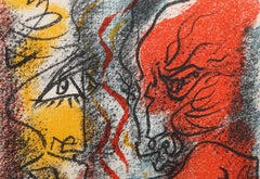 Isis, Héraclite et le Fleuve, Surrealistische Lithographie von Andre Masson