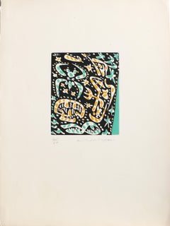 Mines de Rien, gravure et aquatinte surréaliste d'Andre Masson