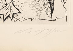 Ohne Titel II aus Körper und Herz, Surrealistische Radierung von Andre Masson