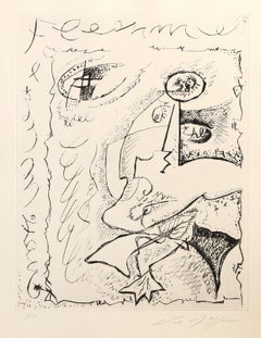 Untitled II from Body and Heart, Surrealist Etching by Andre Masson