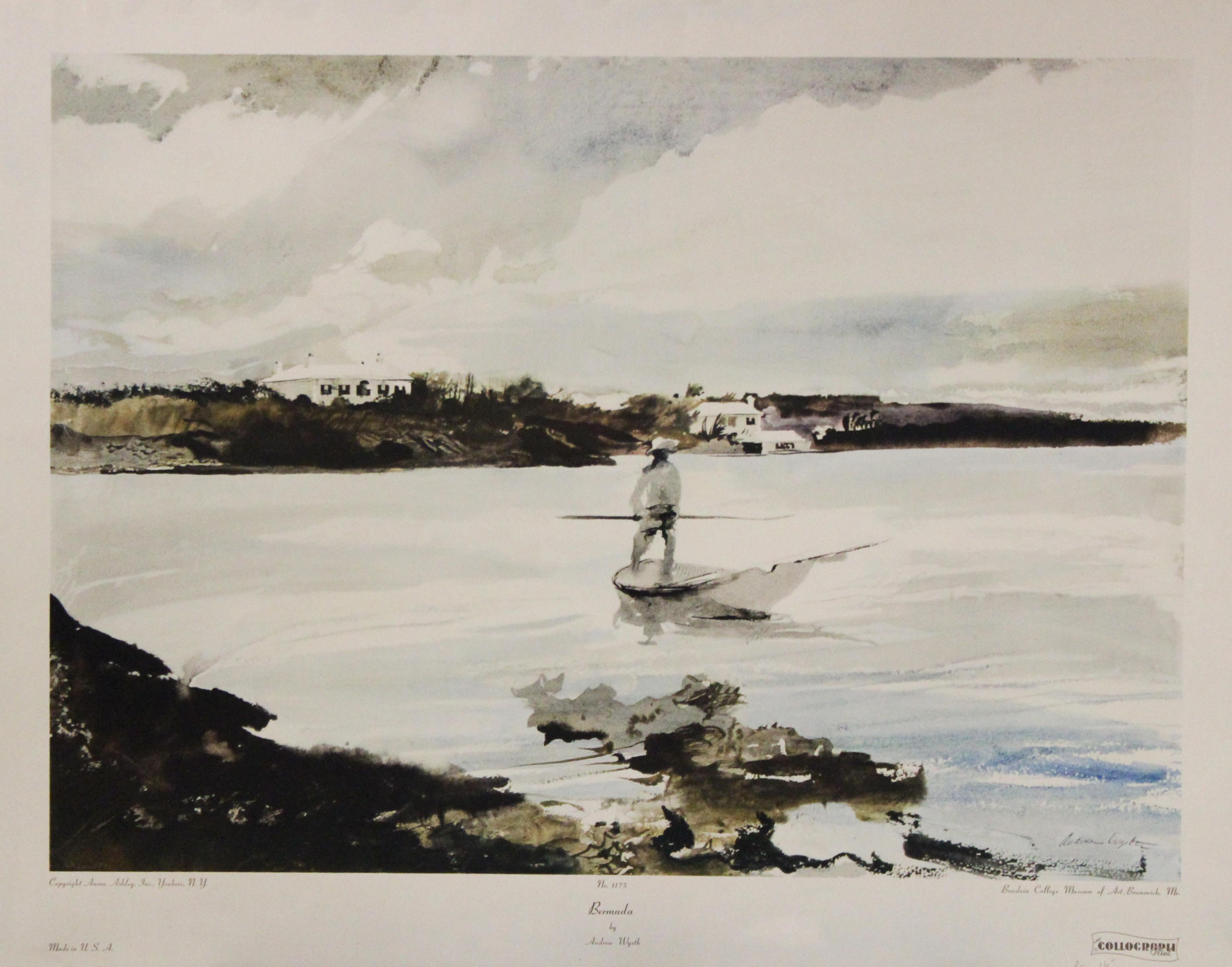 (after) Andrew Wyeth Landscape Print - Bermuda-Poster. Copyright Aaron Ashley, Inc.