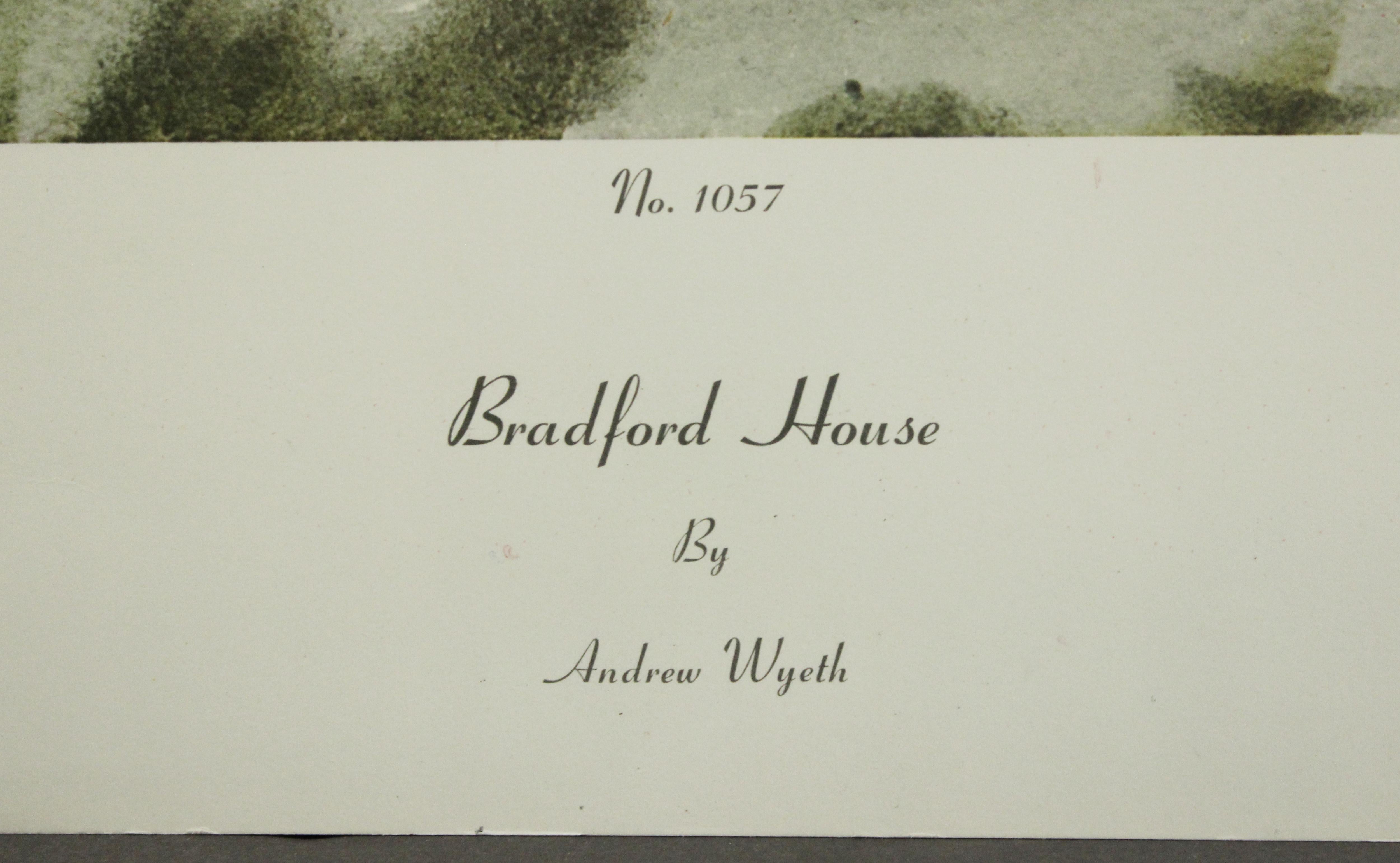 Bradford House-Poster. Copyright Aaron Ashley, Inc.  - Print by (after) Andrew Wyeth