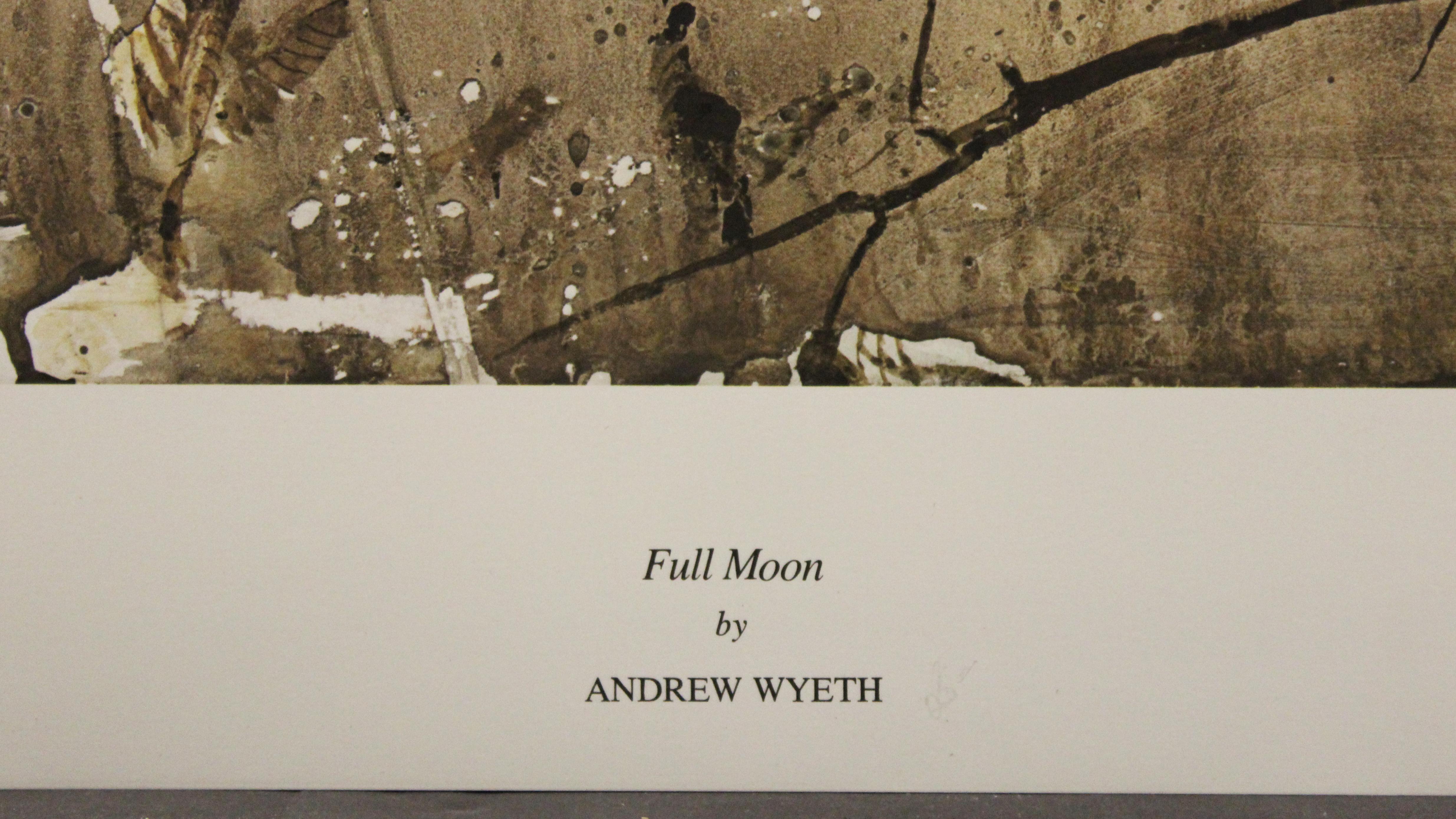 Full Moon-Poster. New York Graphic Society, Ltd.  - Print by (after) Andrew Wyeth