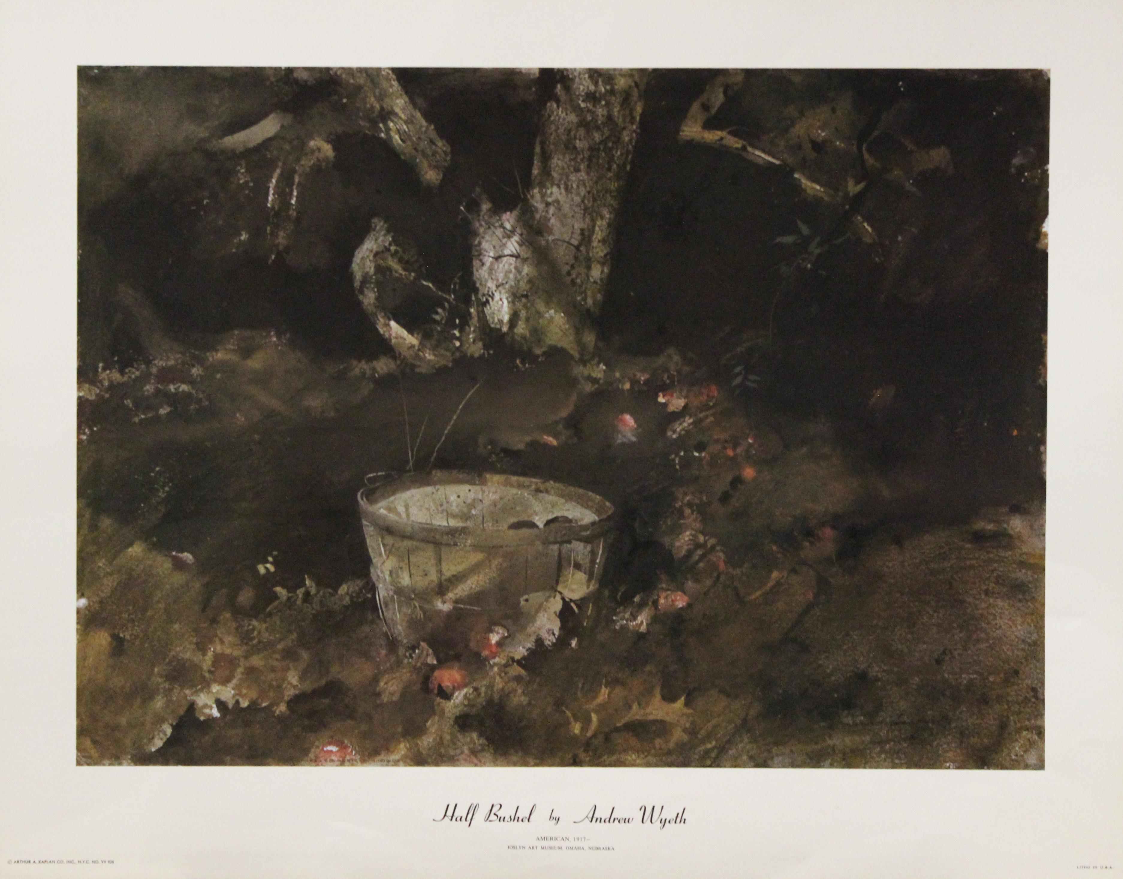(after) Andrew Wyeth Still-Life Print - Half Bushel-Poster. Arthur A. Kaplan Co, Inc.