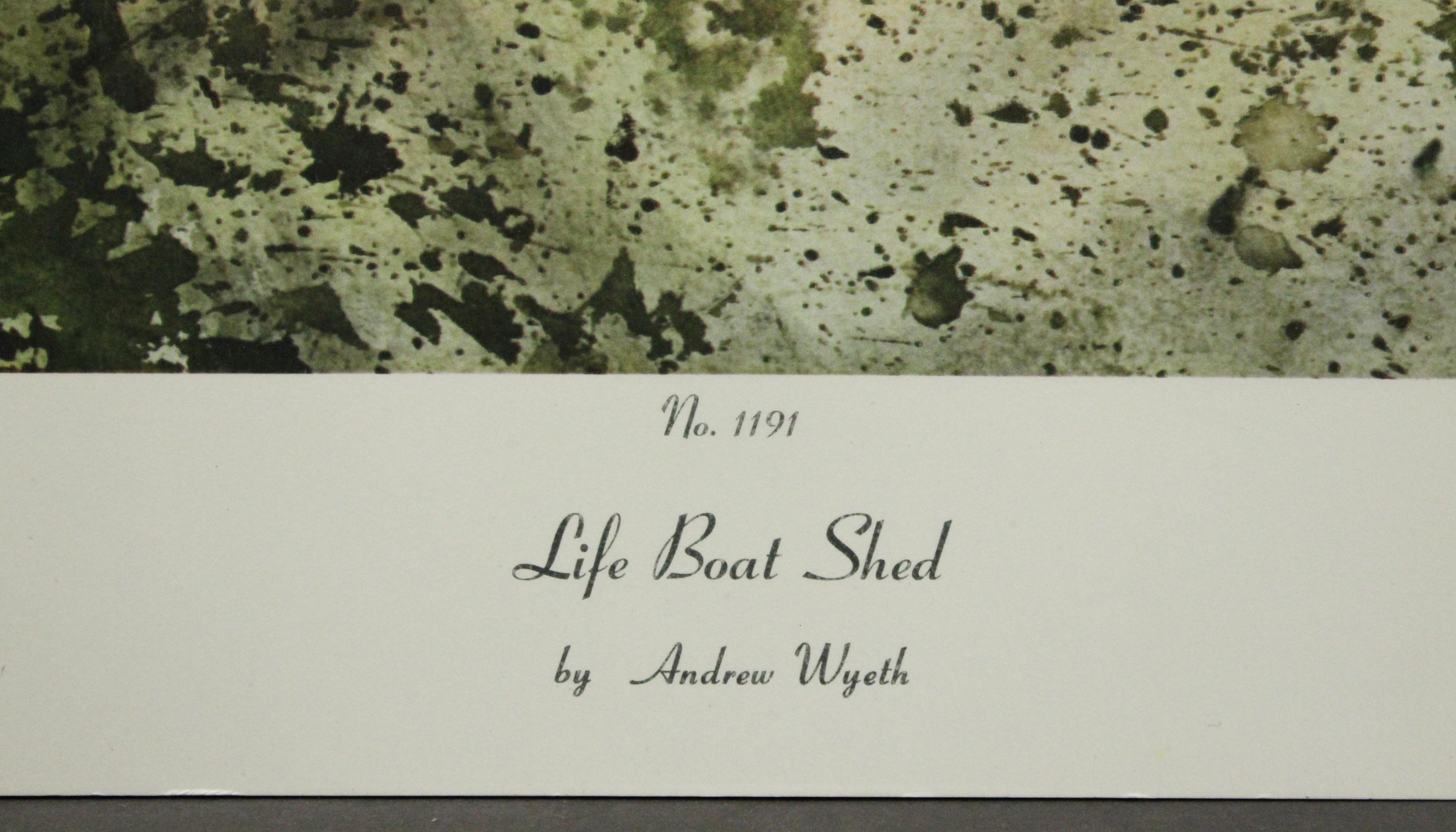 Life Boat Shed-Poster. Copyright Aaron Ashley, Inc. - Print by (after) Andrew Wyeth