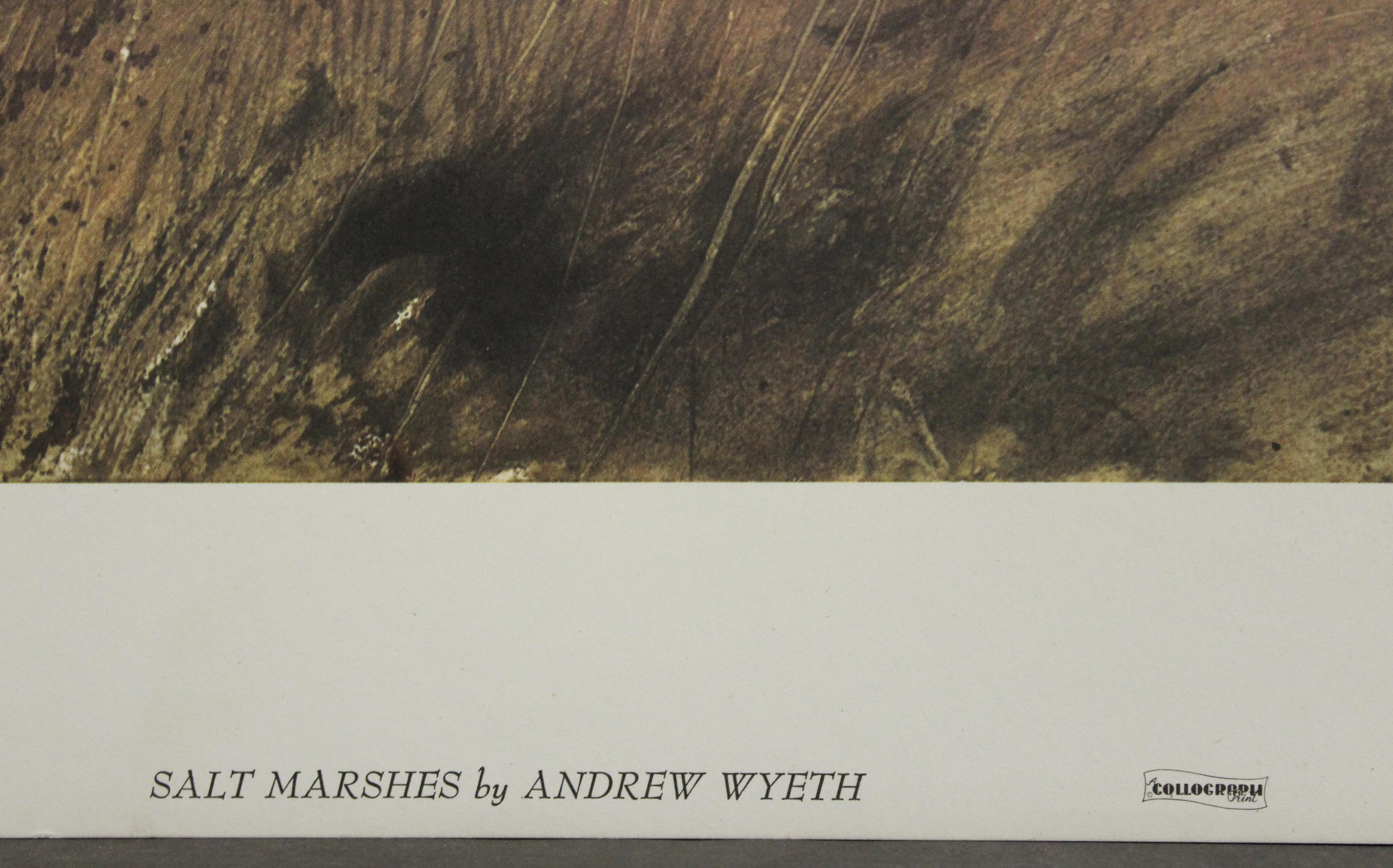 Salt Marshes-Poster. Copyright 1969. Aaron Ashley, Inc.  - Print by (after) Andrew Wyeth