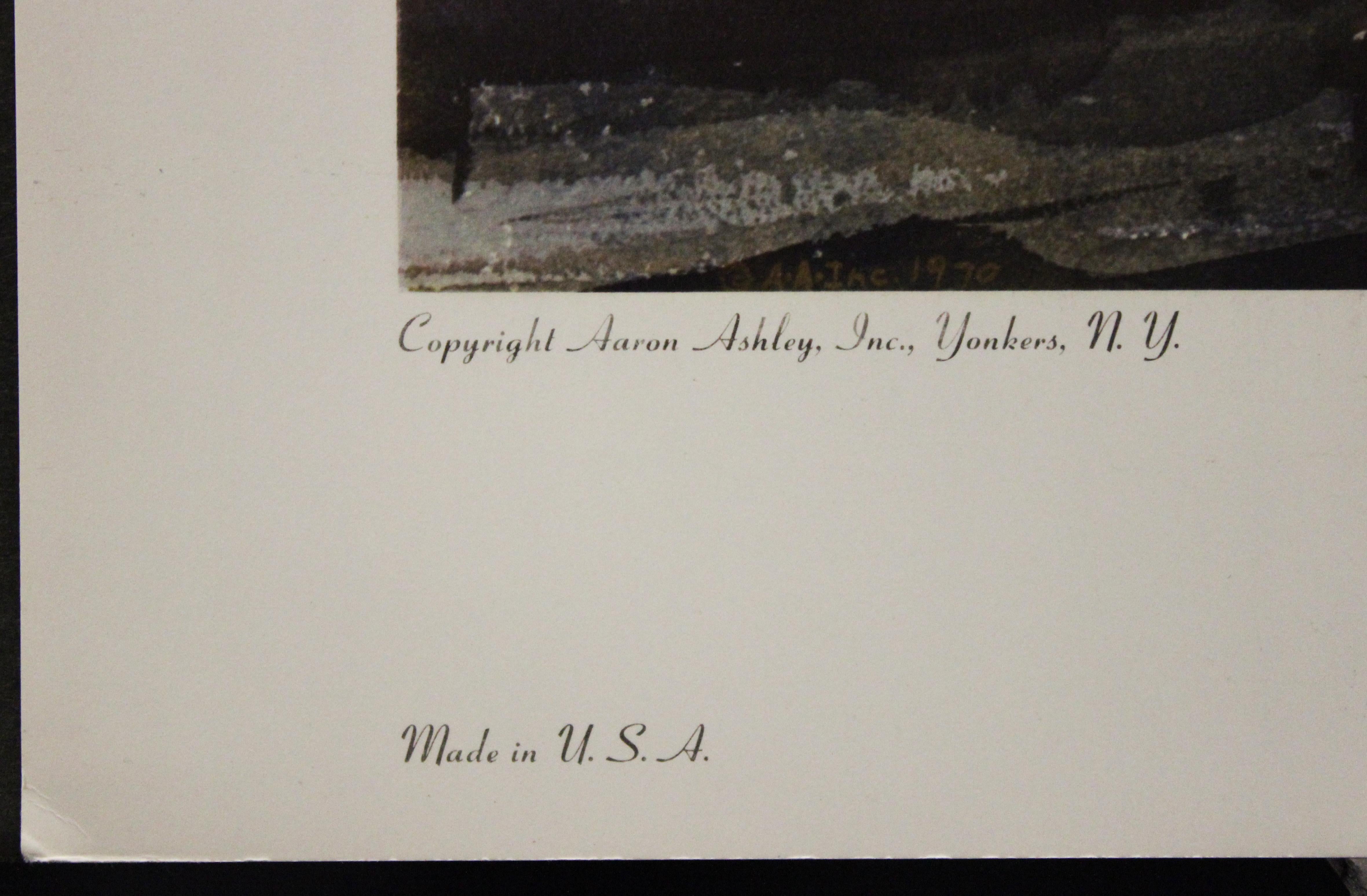 Affiche de l' Schooner Aground. le copyright d'Aaron Ashley, Inc. - Beige Landscape Print par (after) Andrew Wyeth