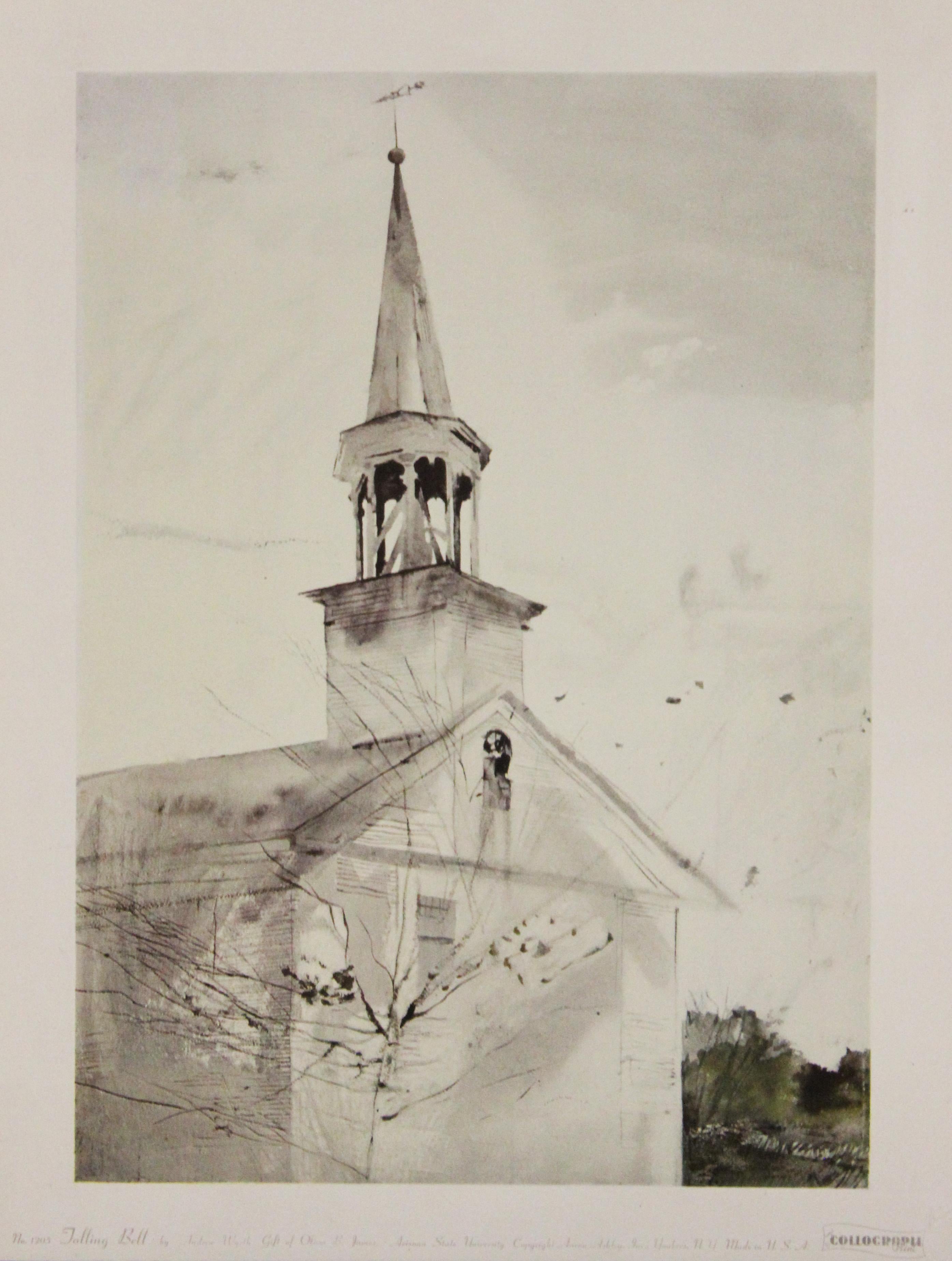 (after) Andrew Wyeth Print - Tolling Bell-Poster. Copyright Aaron Ashley, Inc.