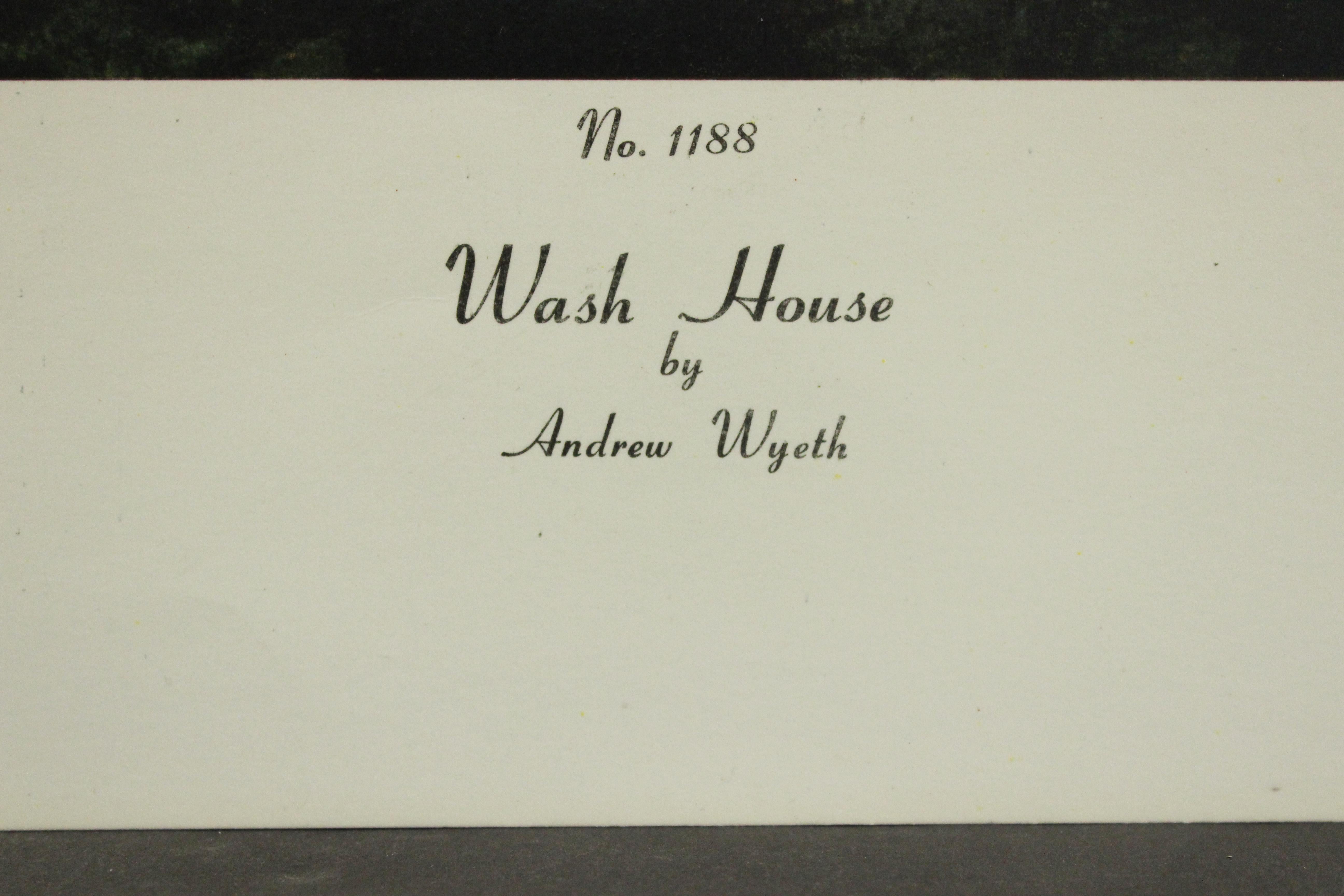 Wash House-Poster. Copyright Aaron Ashley, Inc.  - Print by (after) Andrew Wyeth
