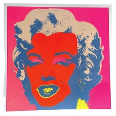 After Andy Warhol a Lithograph by Sunday B Morning "Marilyn 11.2"