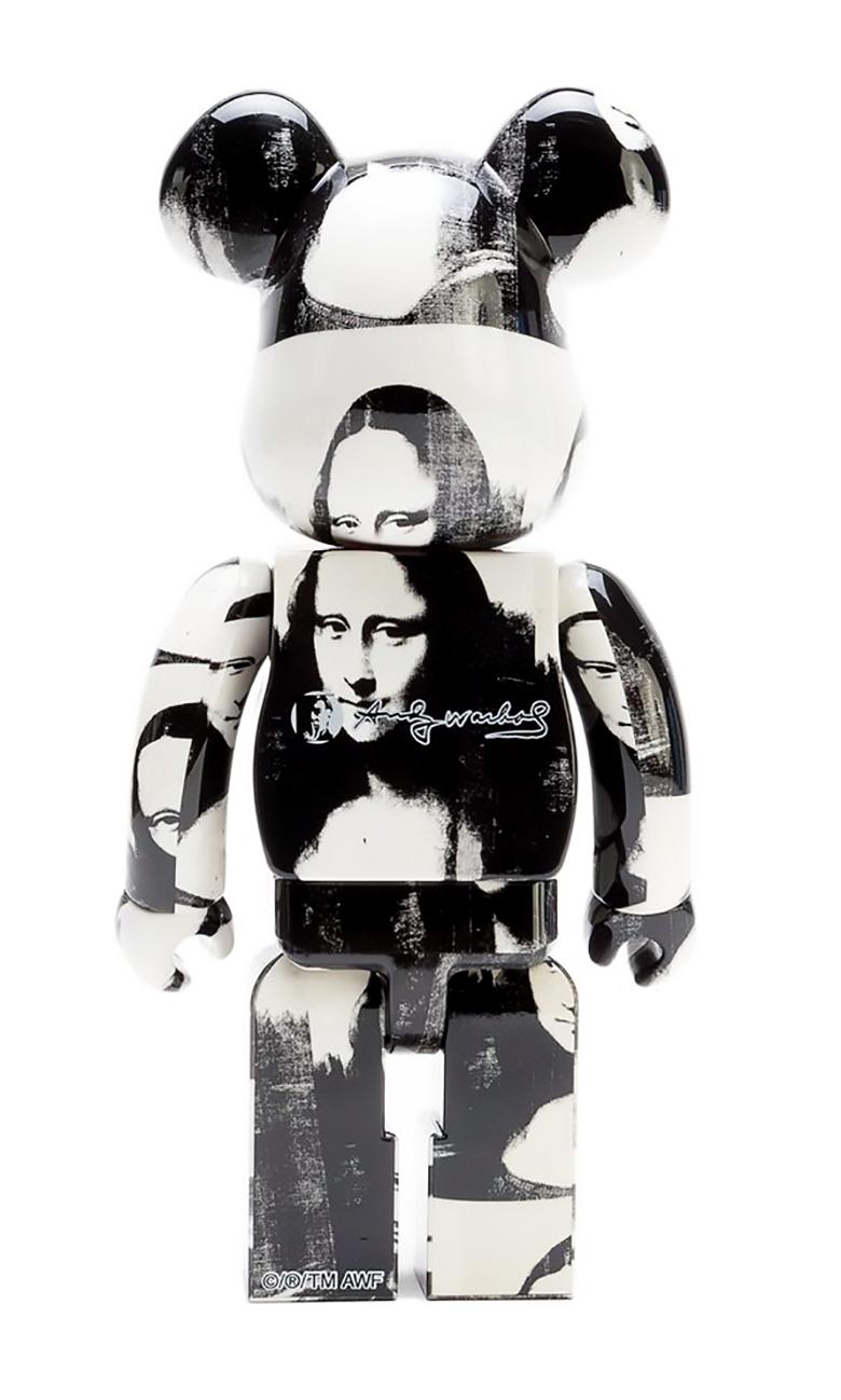 Andy Warhol 400% Bearbrick companion (Andy Warhol Mona Lisa BE@RBRICK) - Pop Art Sculpture by (after) Andy Warhol