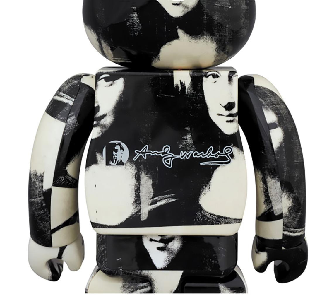 Andy Warhol 400% Bearbrick companion (Andy Warhol Mona Lisa BE@RBRICK) - Black Abstract Sculpture by (after) Andy Warhol