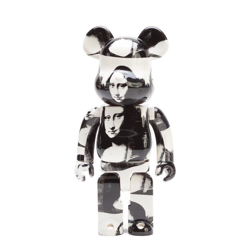 (after) Andy Warhol Abstract Sculpture - Andy Warhol 400% Bearbrick companion (Andy Warhol Mona Lisa BE@RBRICK)
