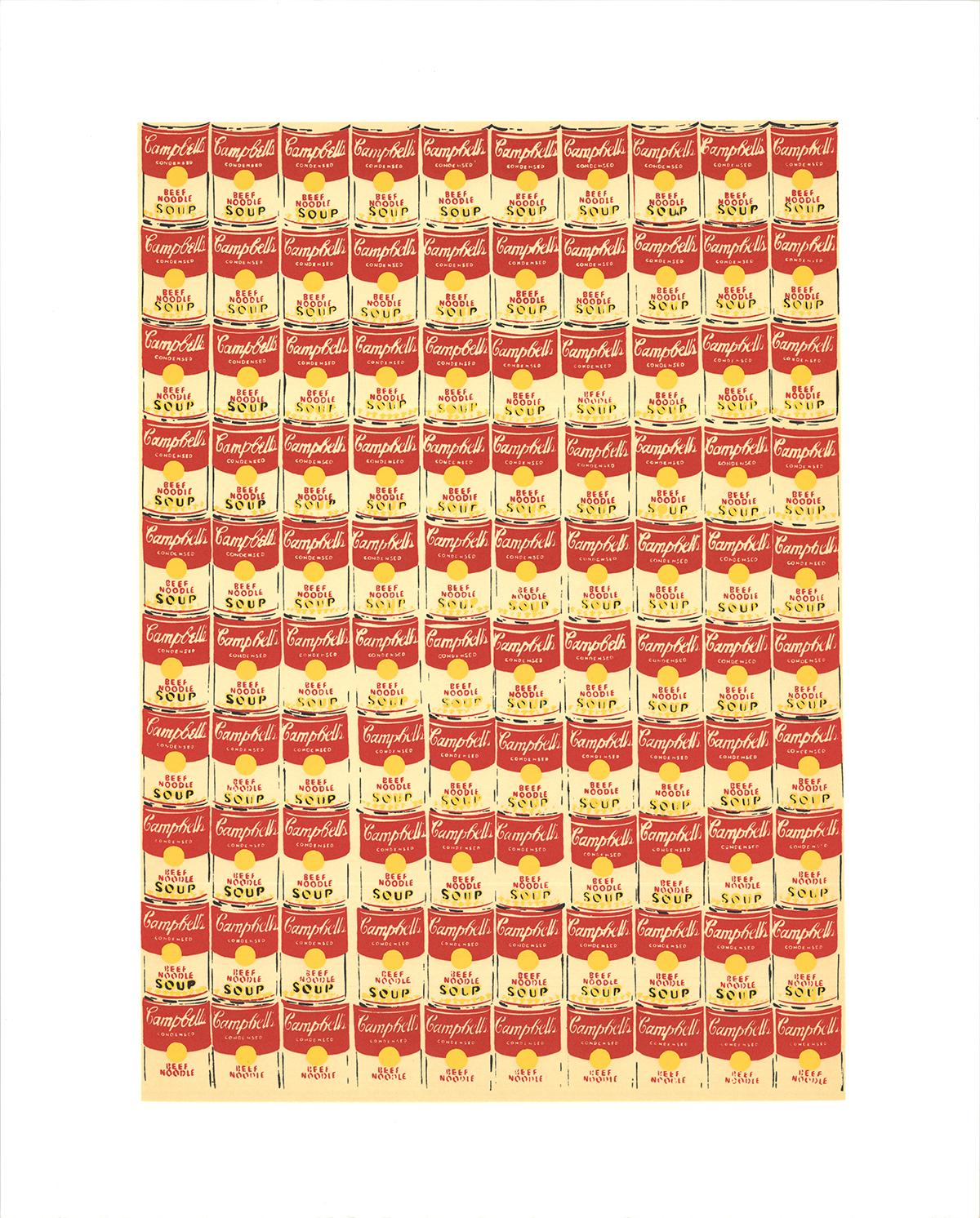 Andy Warhol- "After - 100 Campbells's Soup Cans"-Serigraph-1991 - Print by (after) Andy Warhol