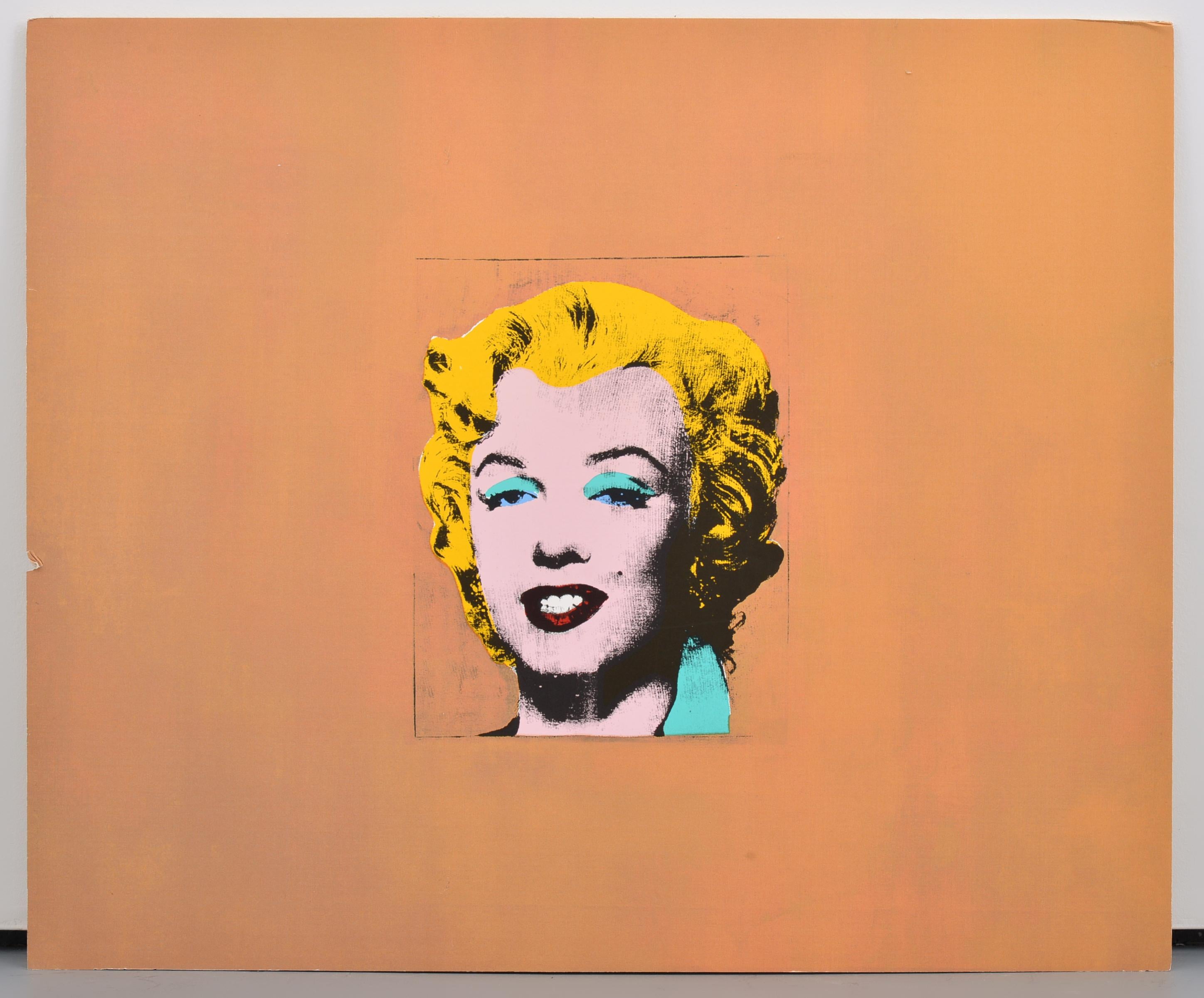 Andy Warhol (After) MARILYN Print - Orange Portrait Print by (after) Andy Warhol