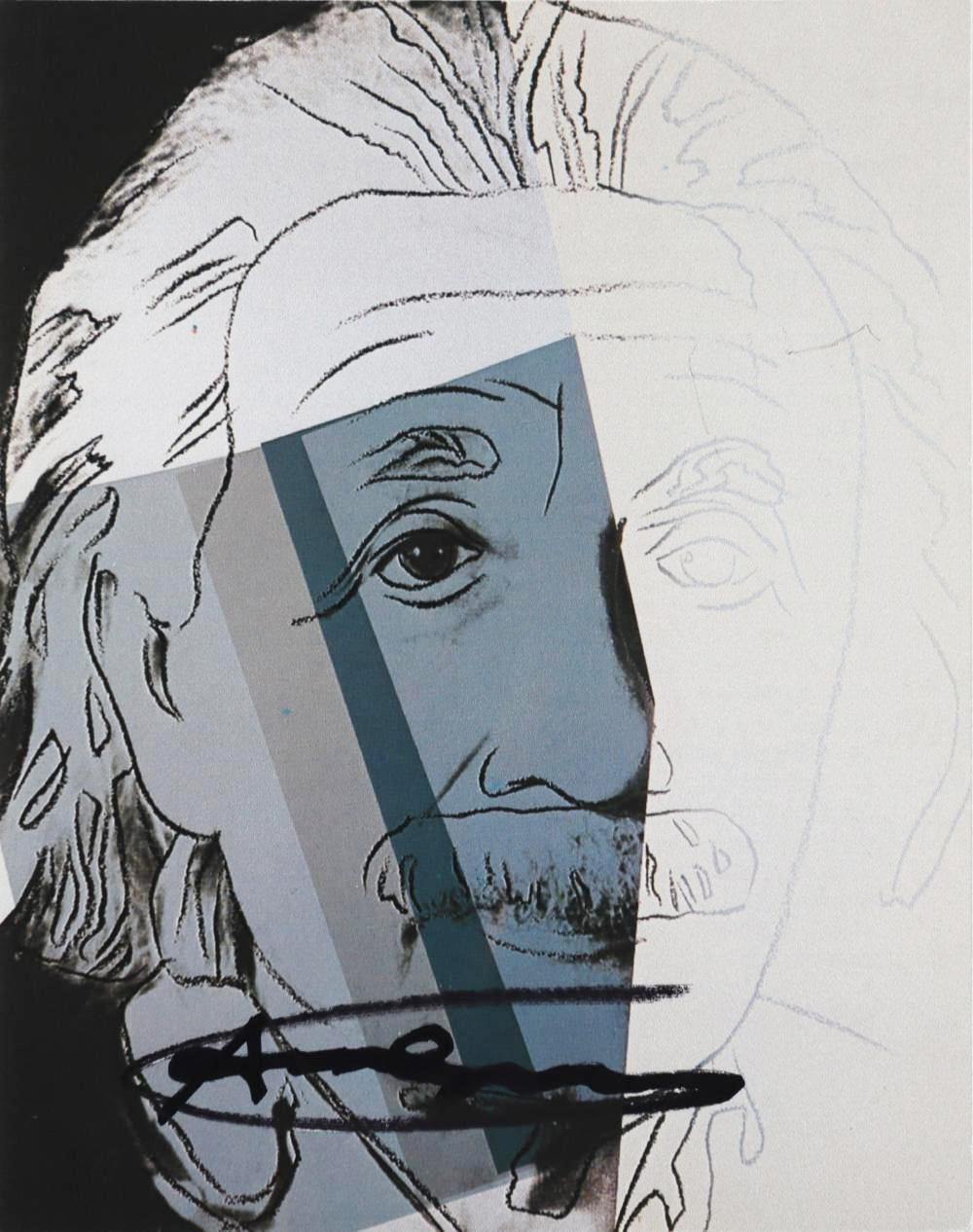 Andy Warhol 'Albert Einstein FS-229' from the Suite 10 important Jews Signed ann - Pop Art Print by (after) Andy Warhol
