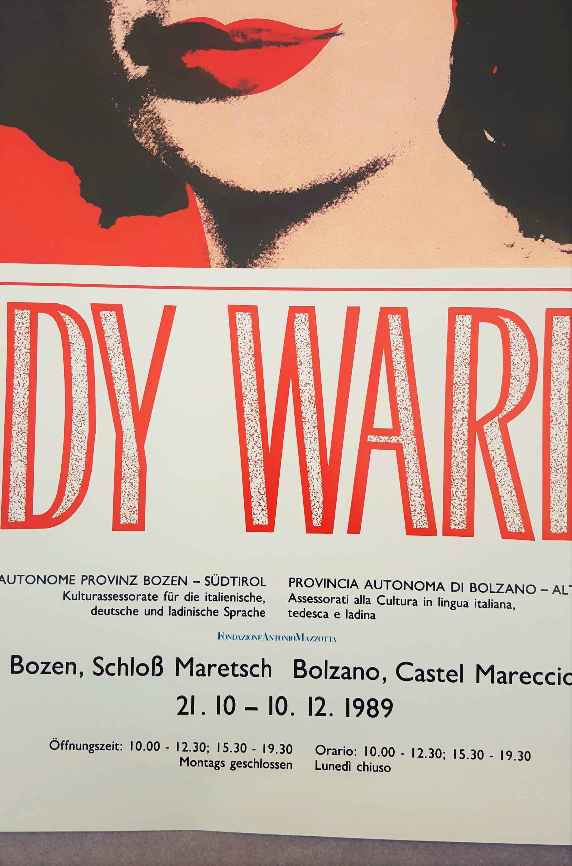 An original offset-lithograph exhibition poster on smooth wove paper after American artist Andy Warhol (1928-1987) titled 