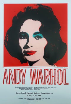 Vintage Andy Warhol at Castel Mareccio (Liz Taylor)