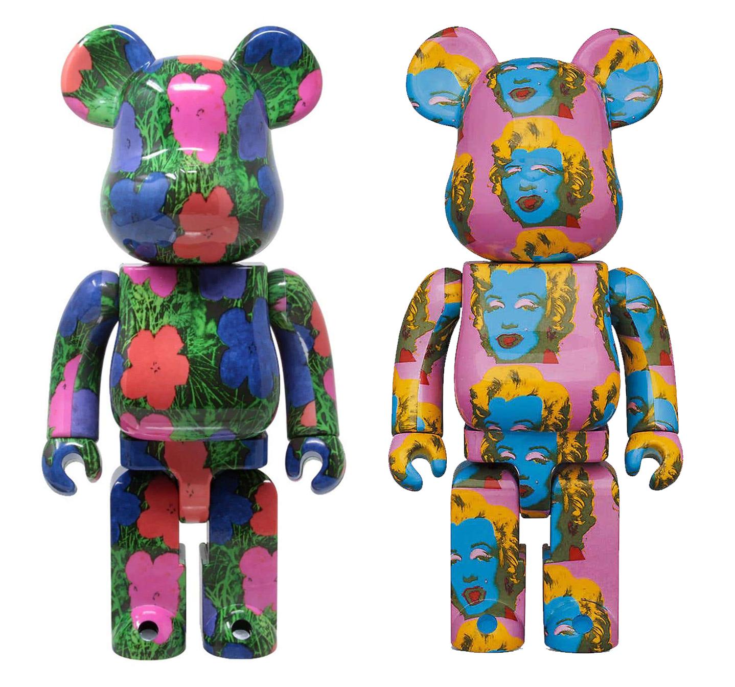 Be@rbrick x Andy Warhol Foundation 400% set of 2 works