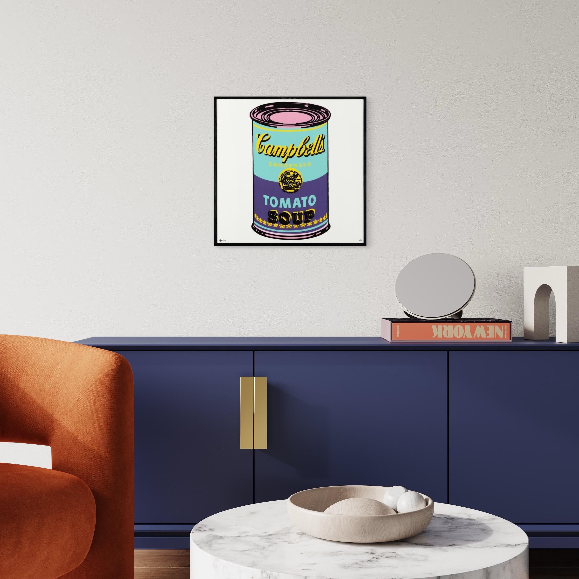 ANDY WARHOL
Campbell Soup
2012
Enamel on porcelain
51 × 51 × 2 cm
(20.1 × 20.1 × 0.8 in)
Edition of 49
In mint condition
Signed in glaze (fac-simile signature), numbered on the reverse on label In wooden box, accompanied by Certificate of