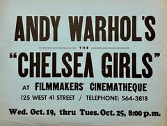 Andy Warhol Chelsea Girls 1966 (anuncio)