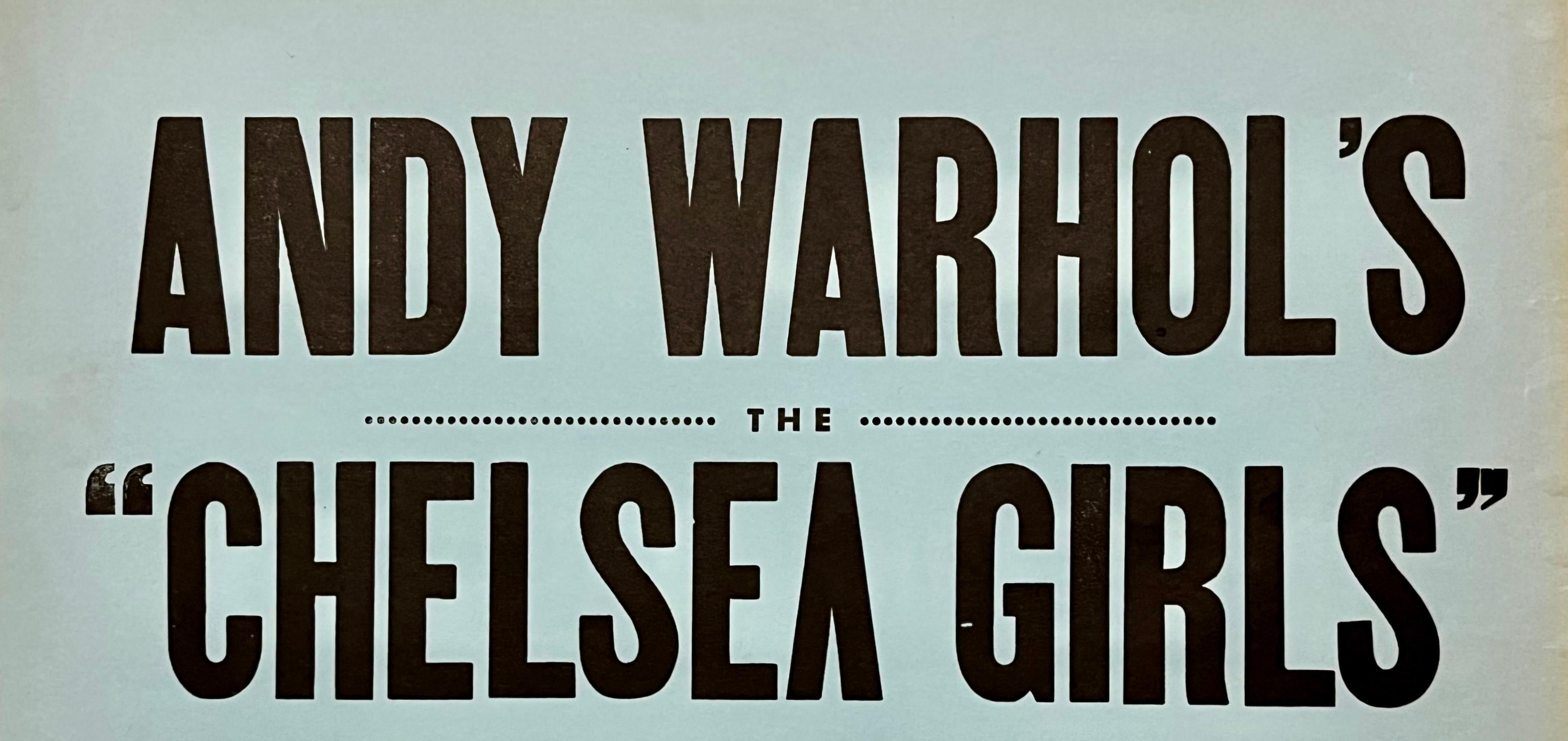 Andy Warhol Chelsea Girls 1966 (announcement) For Sale 1