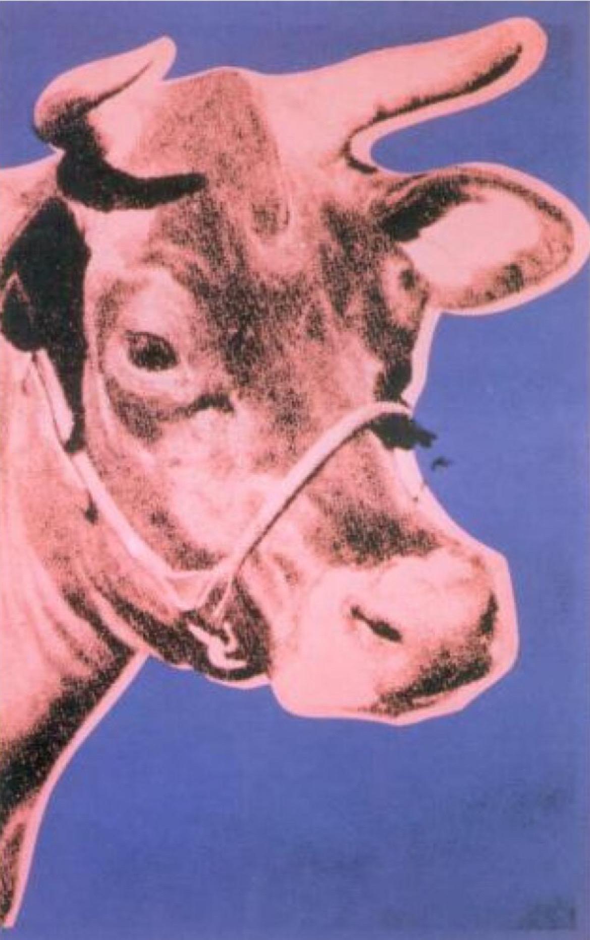 (after) Andy Warhol Interior Print - Andy Warhol, Cow, 1976 (pink & purple)